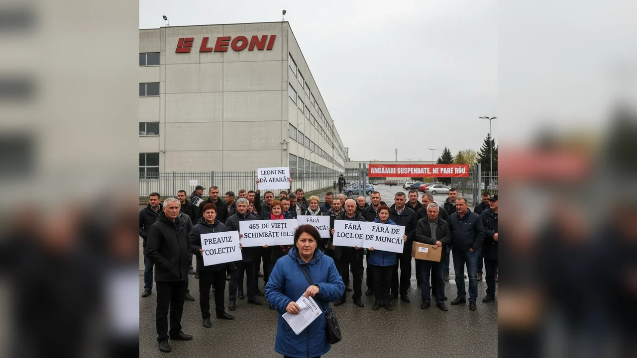465 de salariați își pierd locurile de muncă
