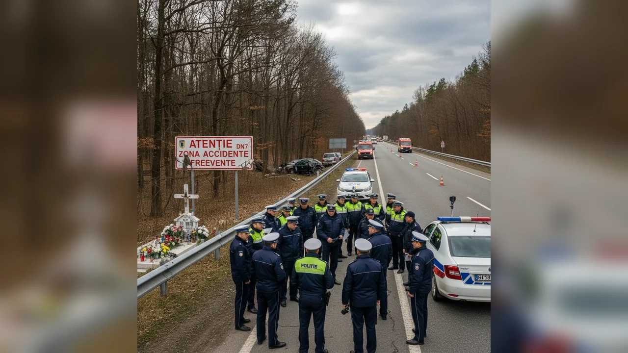 Accidente mortale pe DN7: Poliția Arad intensifică acțiunile