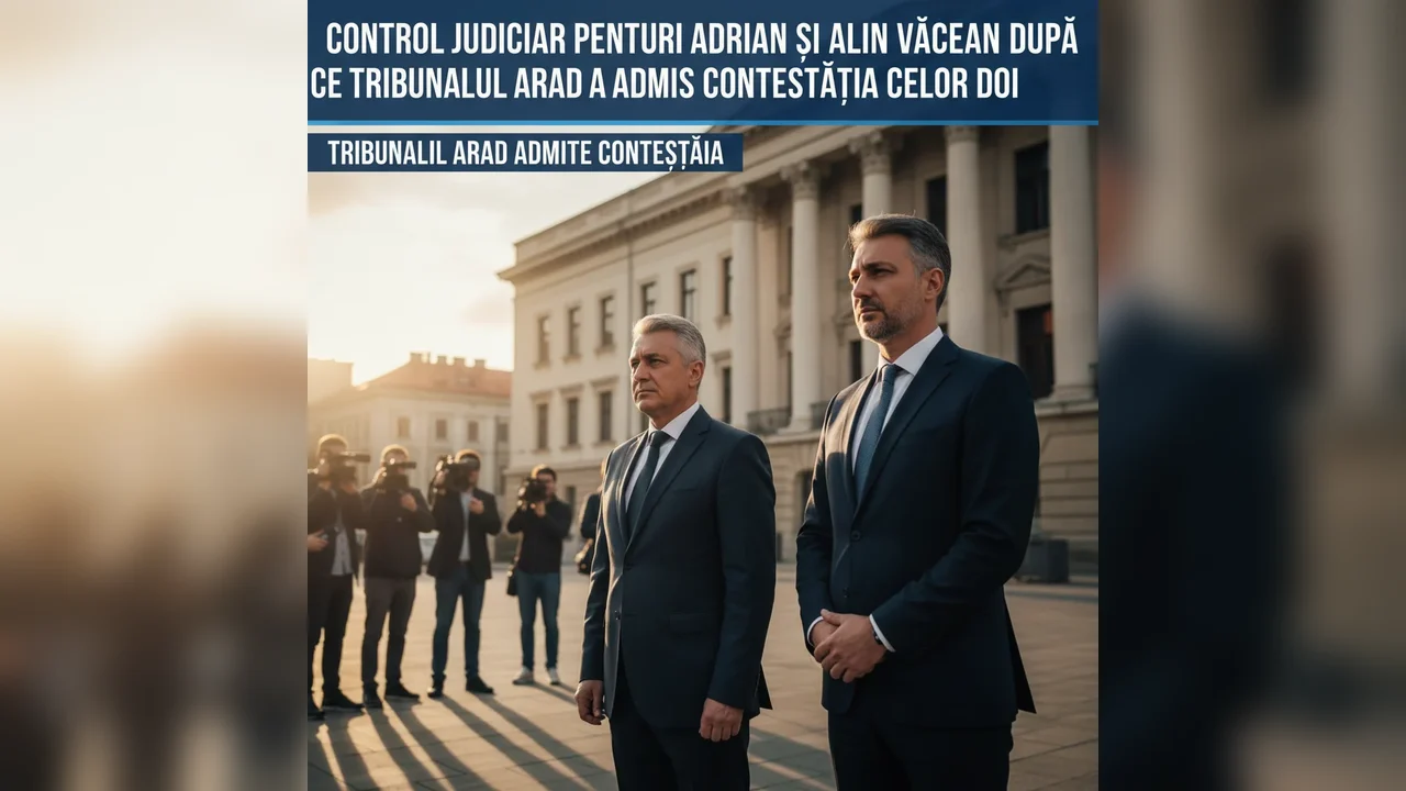 Adrian și Alin Văcean sub control judiciar după decizia Tribunalului Arad