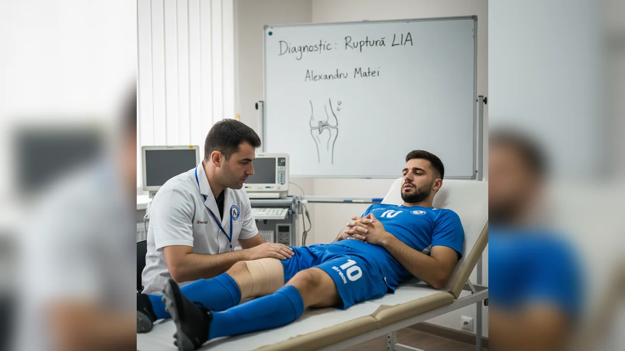 Alexandru Matei a suferit o ruptură a ligamentelor încrucișate