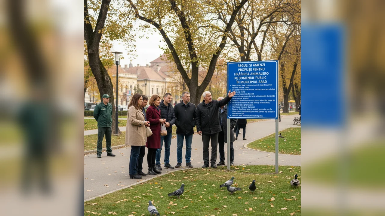 Amenzi de până la 2.000 de lei pentru hrănirea animalelor pe domeniul public în Arad
