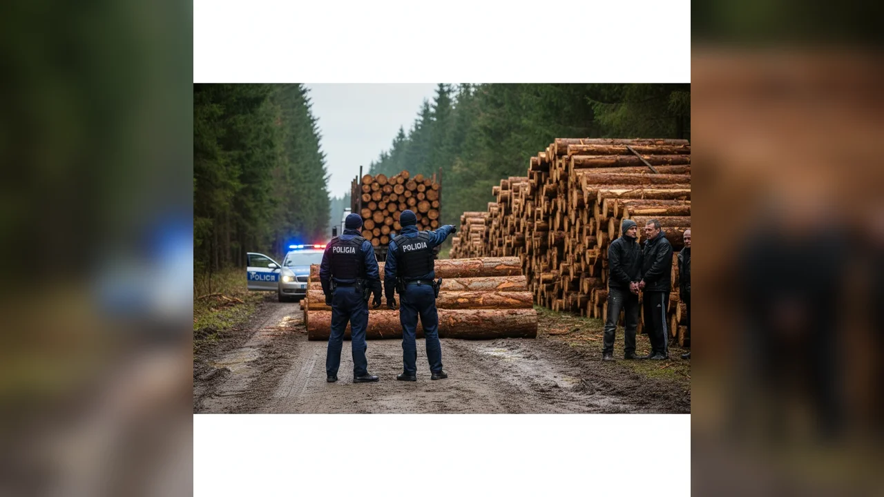 Anchetă penală privind lemnul transportat și stocat ilegal