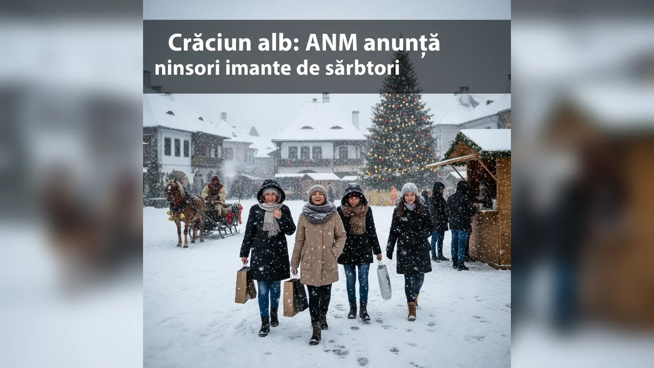 ANM prognozează ninsori în perioada sărbătorilor