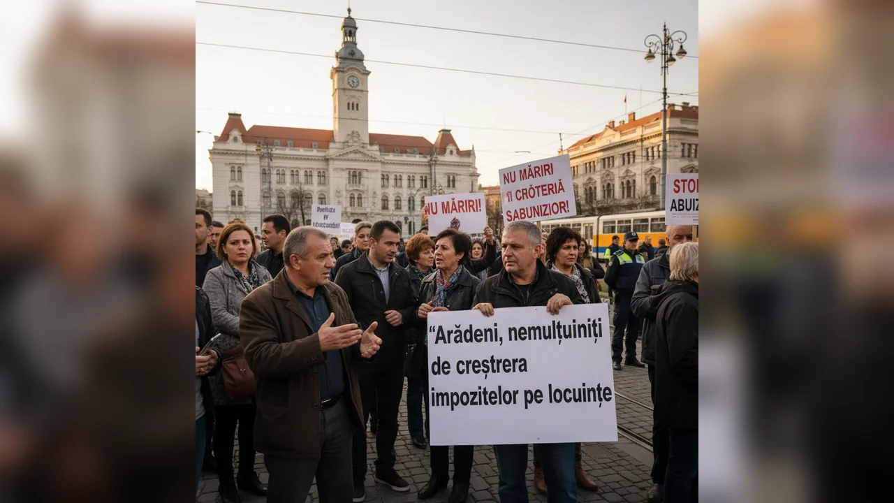 Arădenii reclamă majorarea semnificativă a impozitelor pe locuințe în 2026