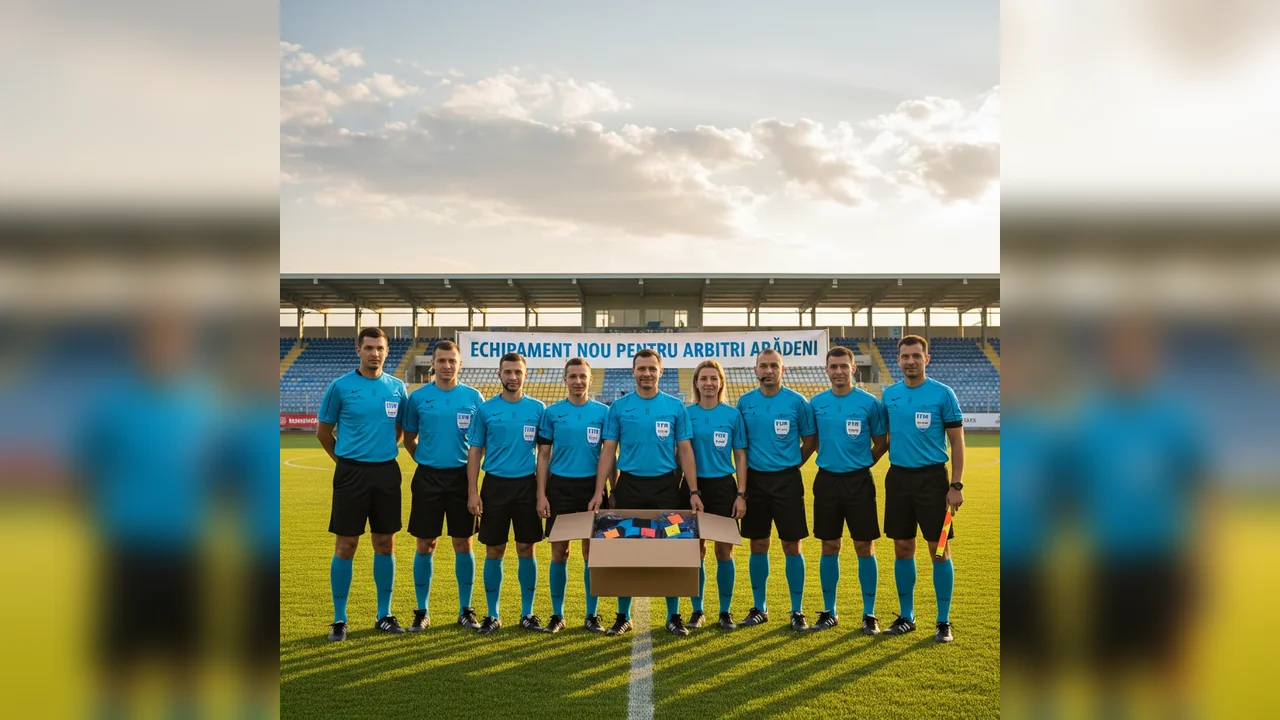 Arbitrii din Arad primesc dotări moderne de ultimă generație