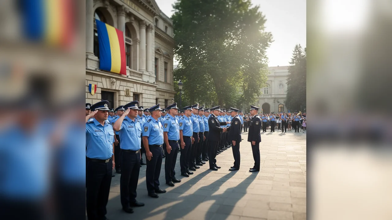 Avansări în grad în structurile MAI Arad cu ocazia Zilei Naționale a României