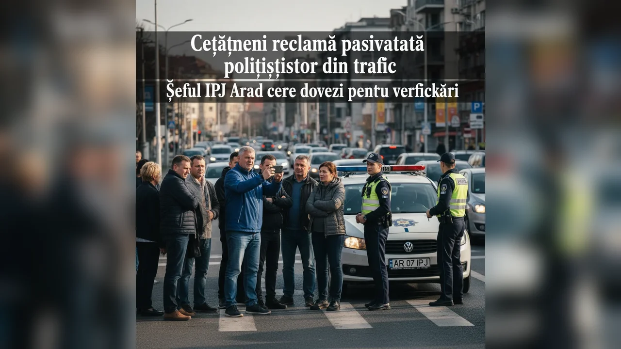 Cetățenii sesizează lipsa de reacție a polițiștilor din trafic, șeful IPJ Arad solicită dovezi pentru investigare