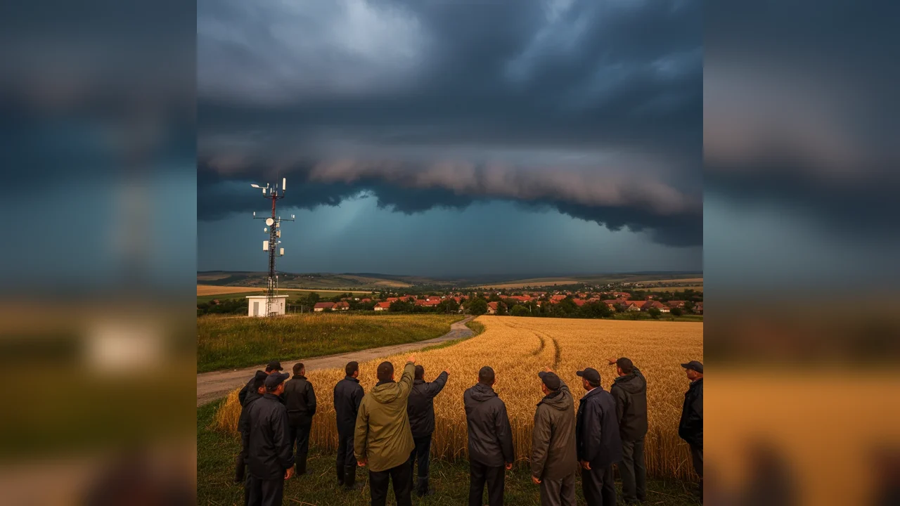 Cod galben de furtuni la Arad: avertizare nowcasting pentru mai multe localități