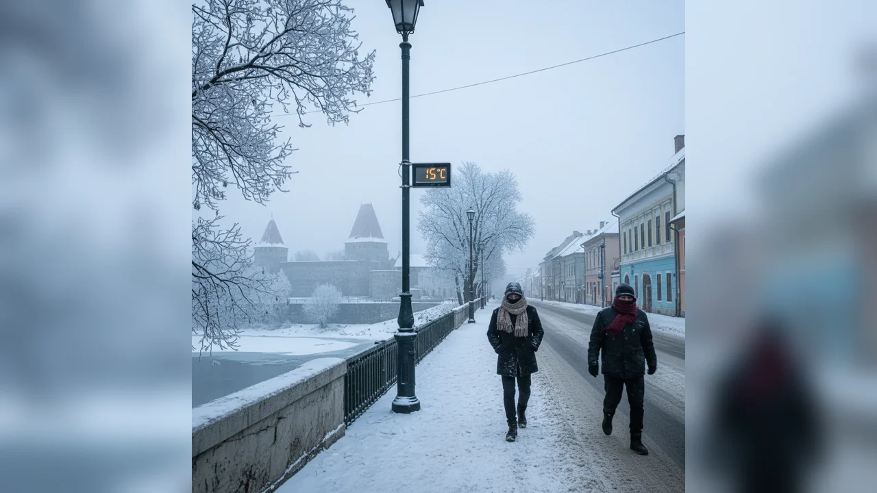 Cod galben de ger în Arad: avertizare ANM pentru temperaturi extrem de scăzute