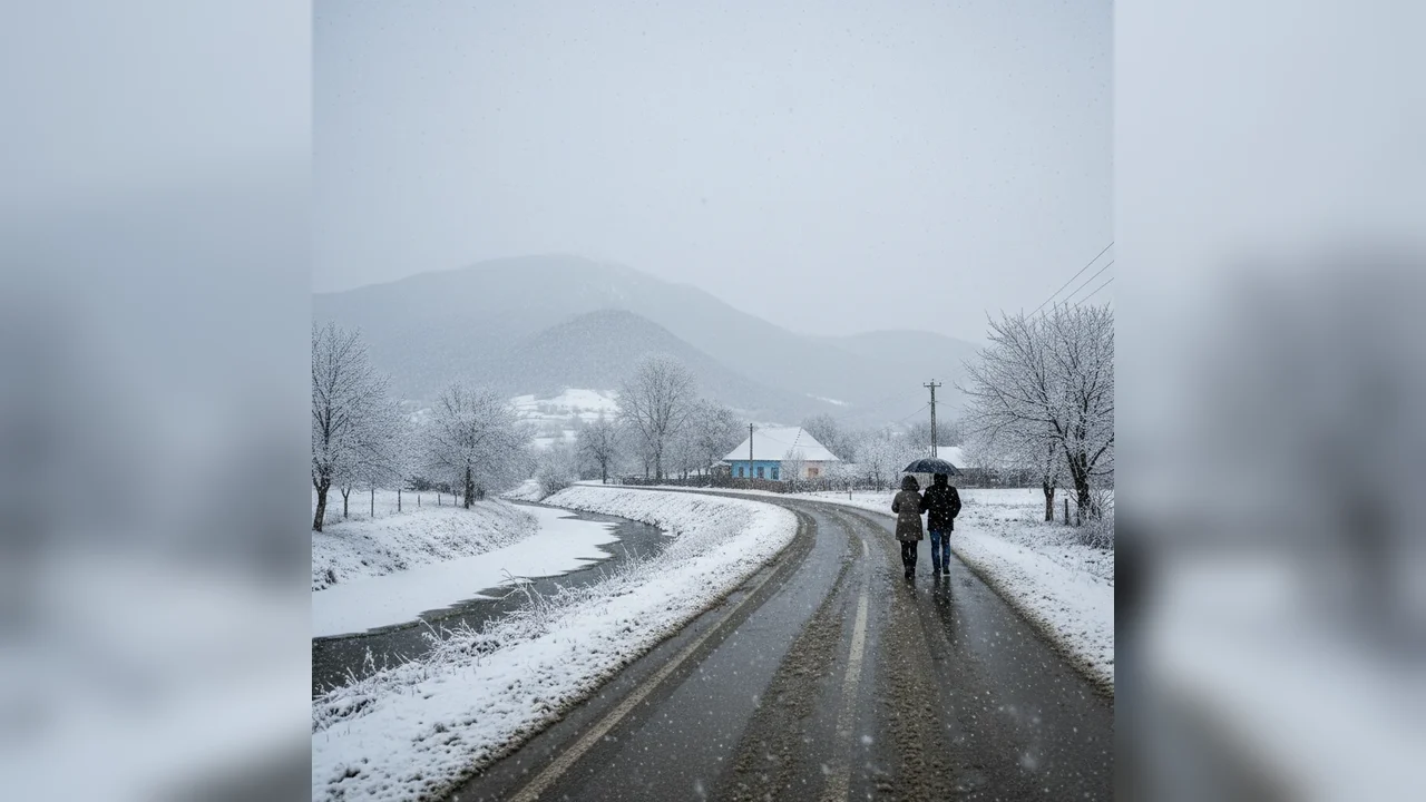 Cod galben de ninsori și precipitații mixte în Arad între 5 și 6 ianuarie
