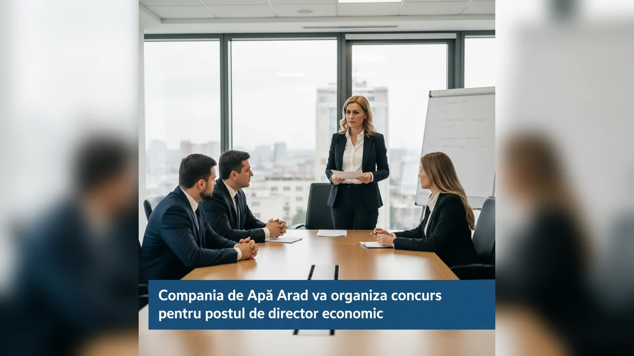 Concurs pentru postul de director economic la Compania de Apă Arad