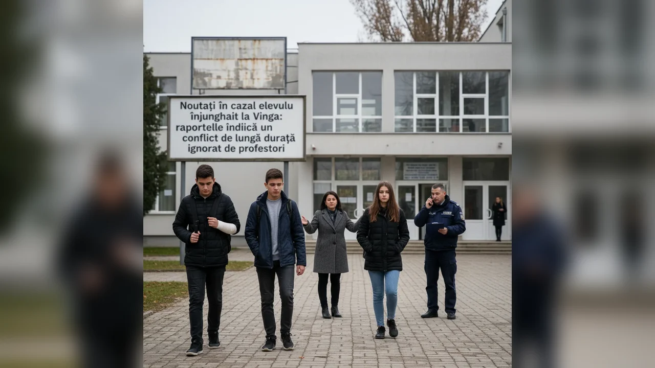 Conflictul de la Vinga: elev înjunghiat, raportul profesorilor