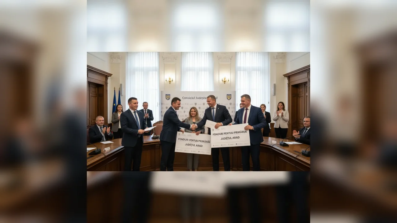 Consiliul Județean Arad anunță noi fonduri pentru primării din județ