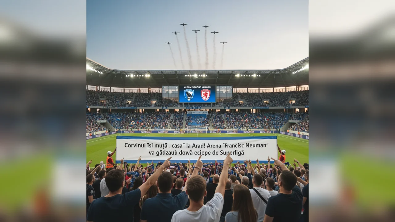 Corvinul își mută echipa la Arad pe arena Francisc Neuman