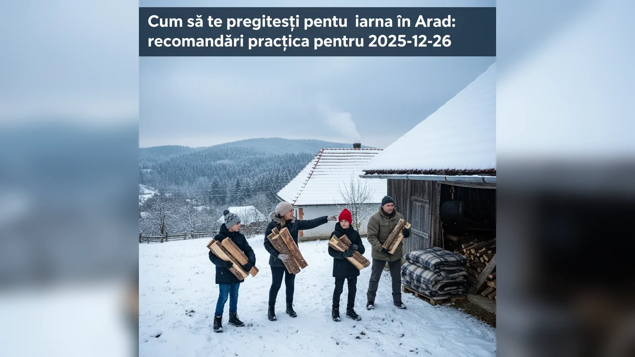 Cum să te pregătești pentru iarna în Arad: recomandări practice pentru 2025-12-26