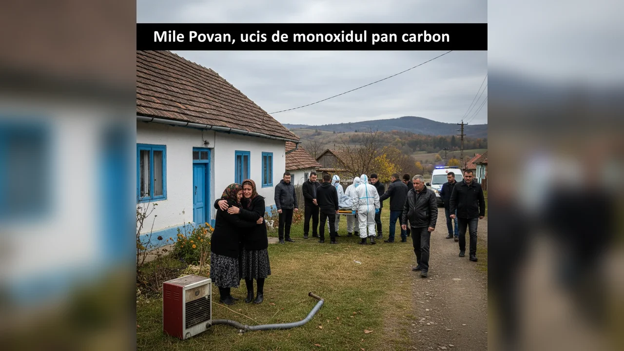 Deces cauzat de intoxicația cu monoxid de carbon