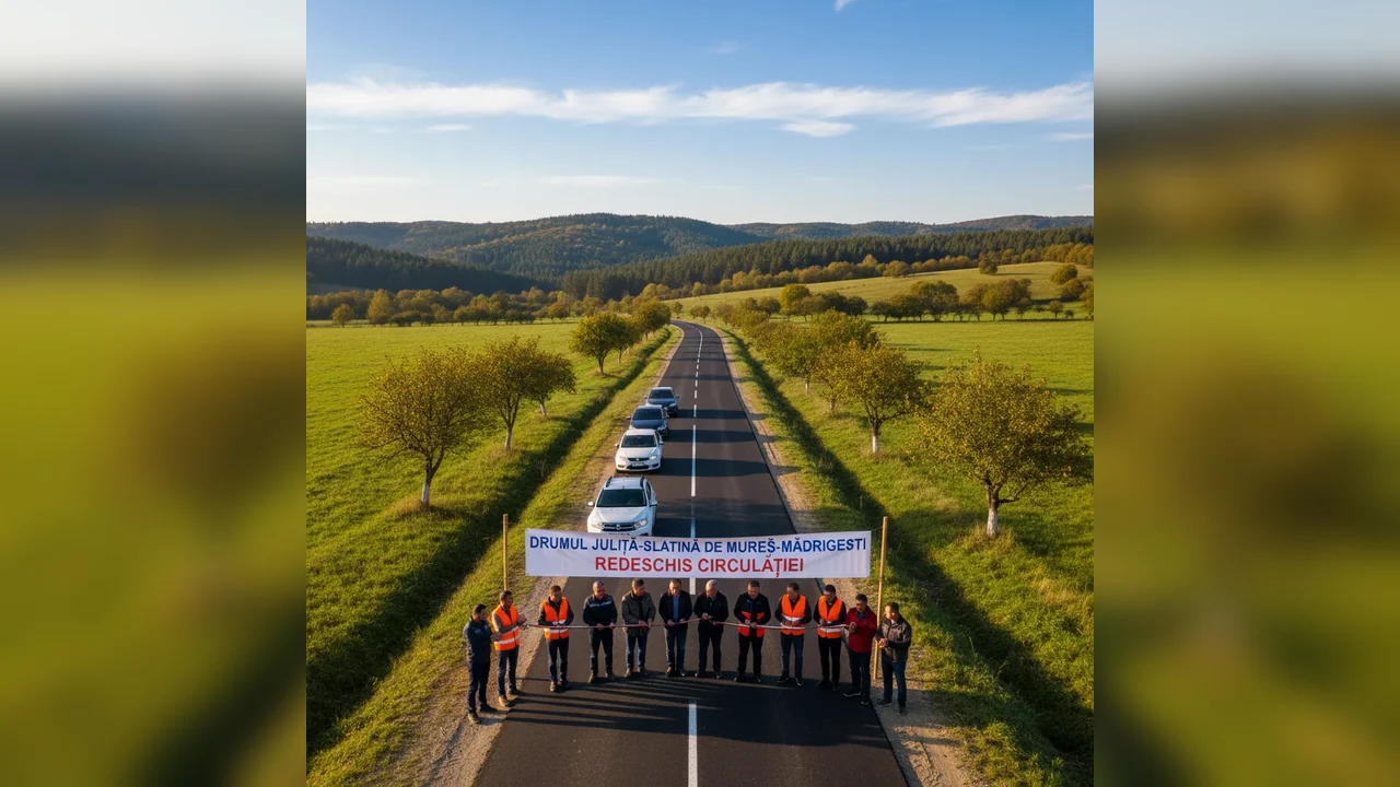 Drumul Julița–Slatina de Mureș–Mădrigești a fost redeschis circulației în județul Arad