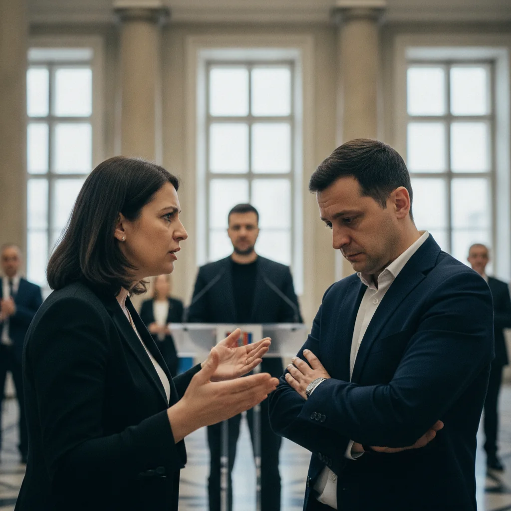 Elena Lasconi îl critică pe Nicușor Dan pentru gestul cu șosetele lângă Zelenski