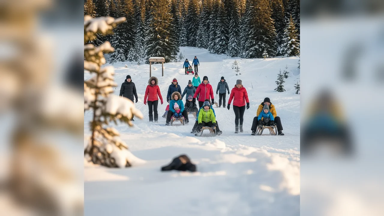 Excursie de iarnă cu săniuțele la Groapa Moșului, cu plecare din Arad