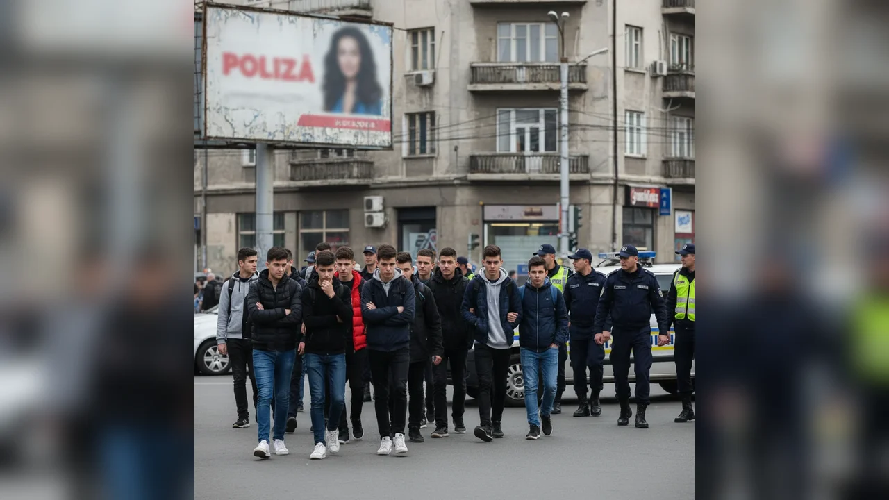 FOTO. Polițiștii și jandarmii au depistat peste 80 de elevi cu absențe nemotivate