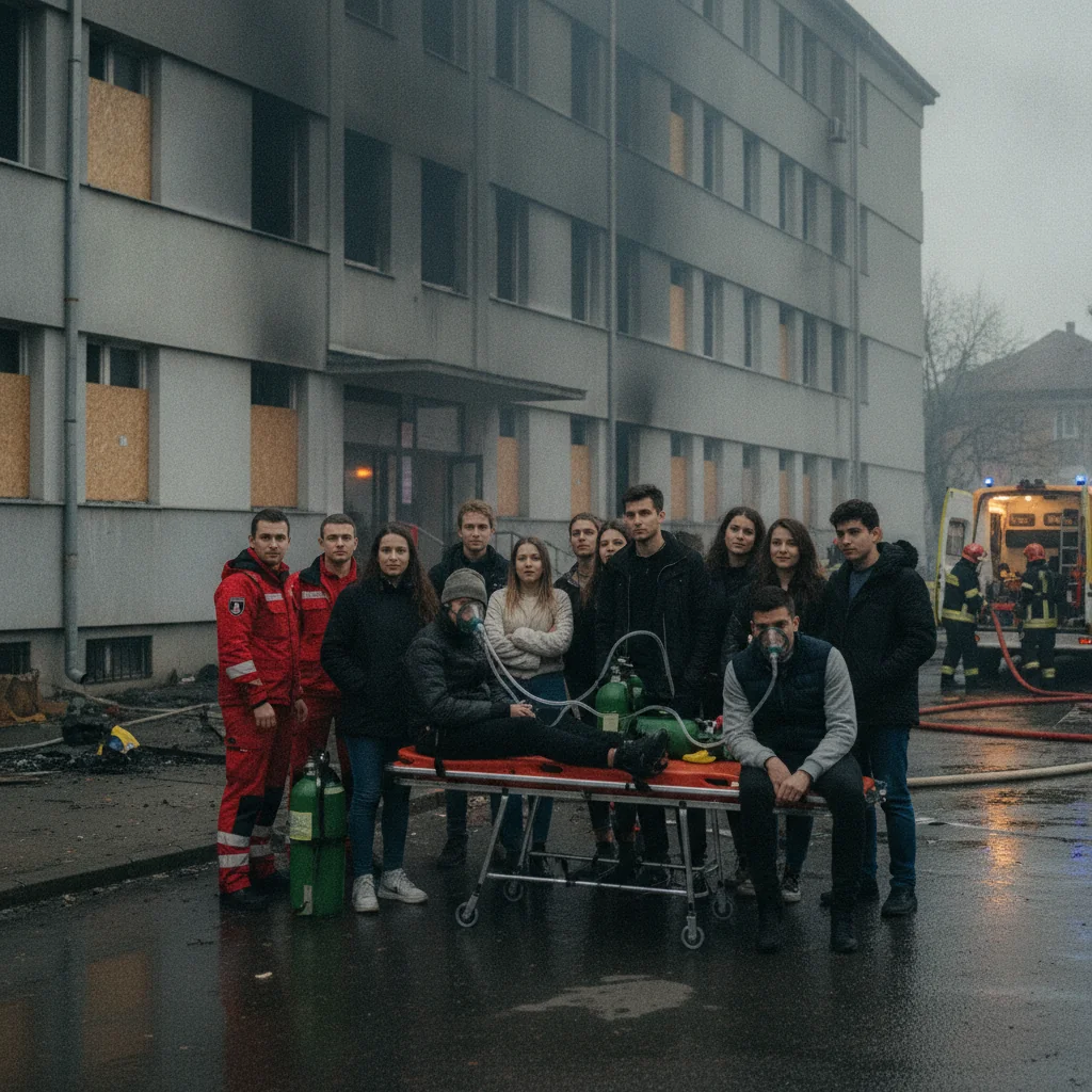 Incendiu la căminul studențesc XVII din Cluj: 13 studenți evacuați, 3 au primit oxigen