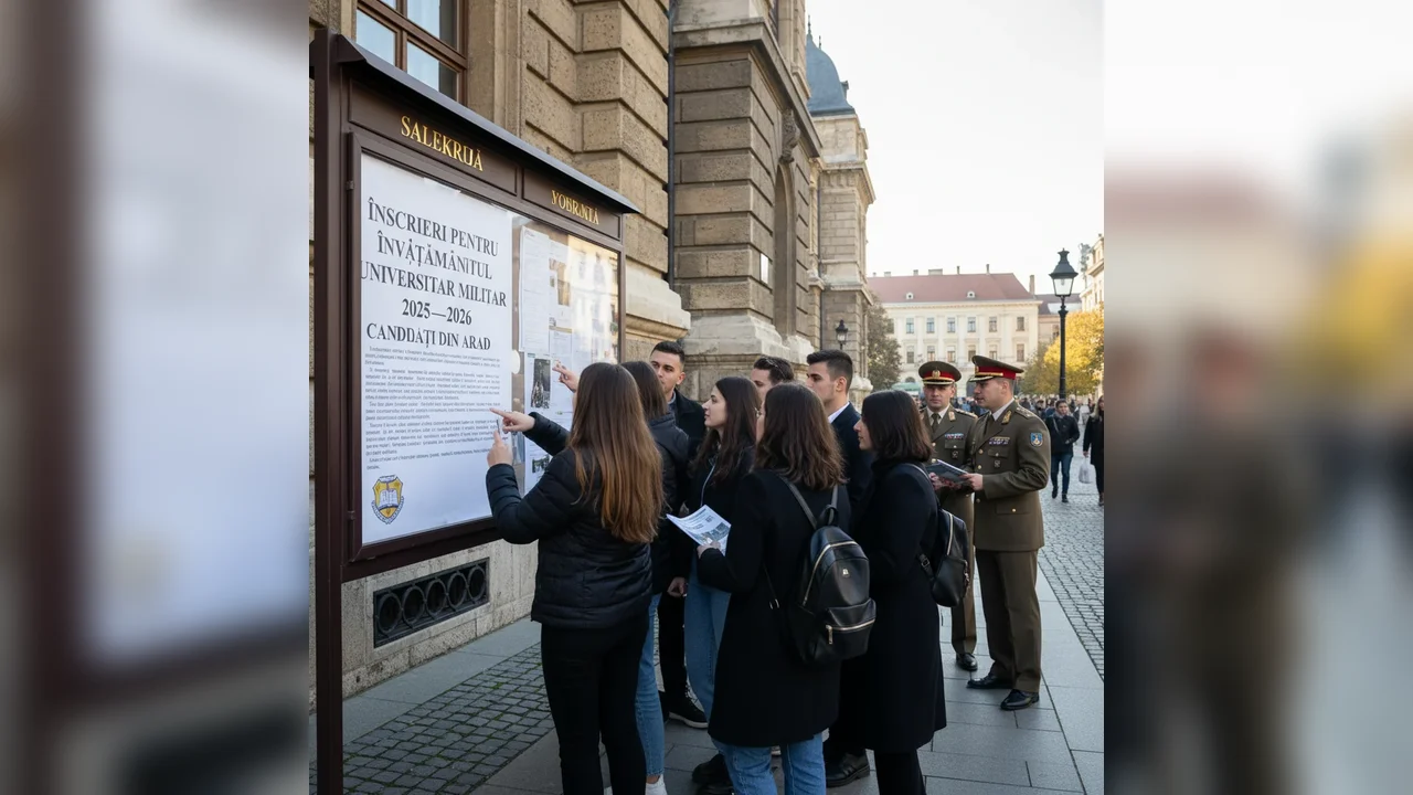 Înscrieri la învățământul universitar militar 2025–2026, anunțate pentru candidați din Arad