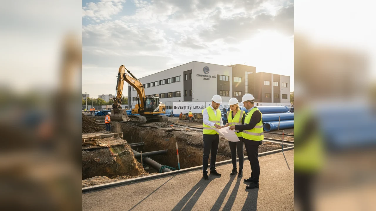 Investițiile Companiei de Apă Arad, prezentate oficial: lucrări la rețele și impact pentru consumatori