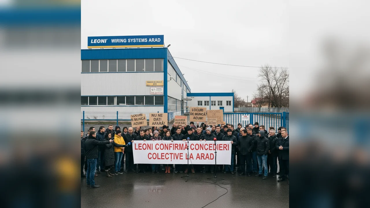 Leoni anunță calendarul concedierilor colective la fabrica de cablaje auto din Arad