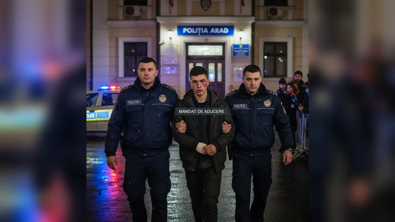 Mandat de aducere pentru un tânăr din Arad implicat într-o bătaie de Revelion la un local