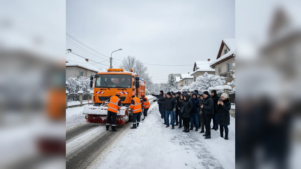 Nemulțumiri față de deszăpezirea din Arad: locuitorii reclamă străzi și trotuare necurățate
