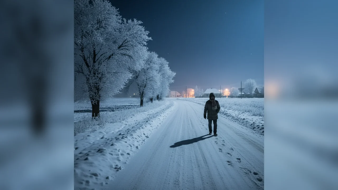Noapte extrem de rece la Arad: temperaturi coborâte până la aproximativ -16°C