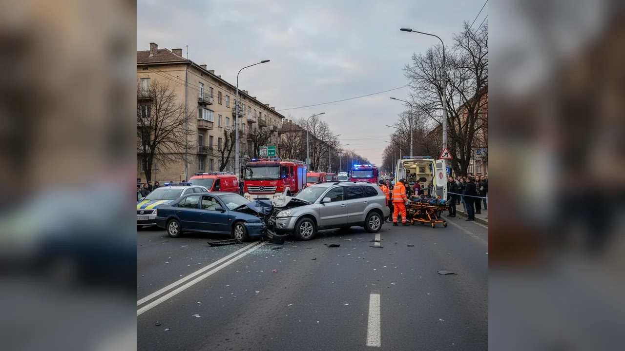Patru persoane au ajuns la spital după un accident rutier grav în Arad