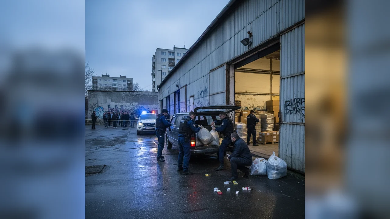 Percheziții la traficanți de țigări în zona Fortuna din Arad, vizând întreaga rețea de aprovizionare