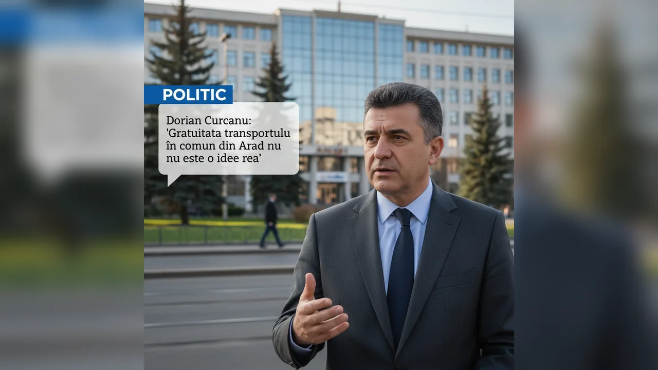 POLITICĂ ARAD. Dorian Curcanu susține că transportul public fără taxă în municipiu poate fi o soluție bună
