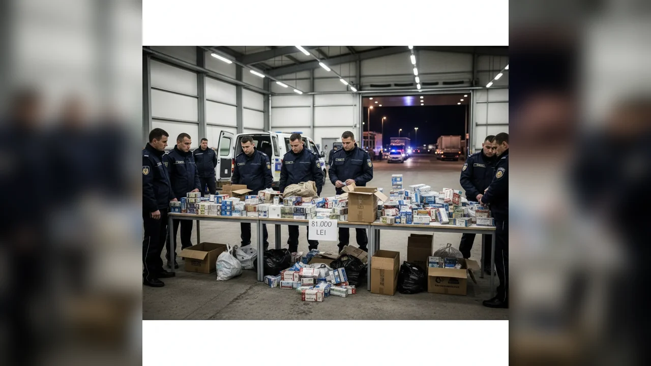 Polițiștii de frontieră de la Nădlac au confiscat țigări în valoare de peste 81.000 de lei | Video