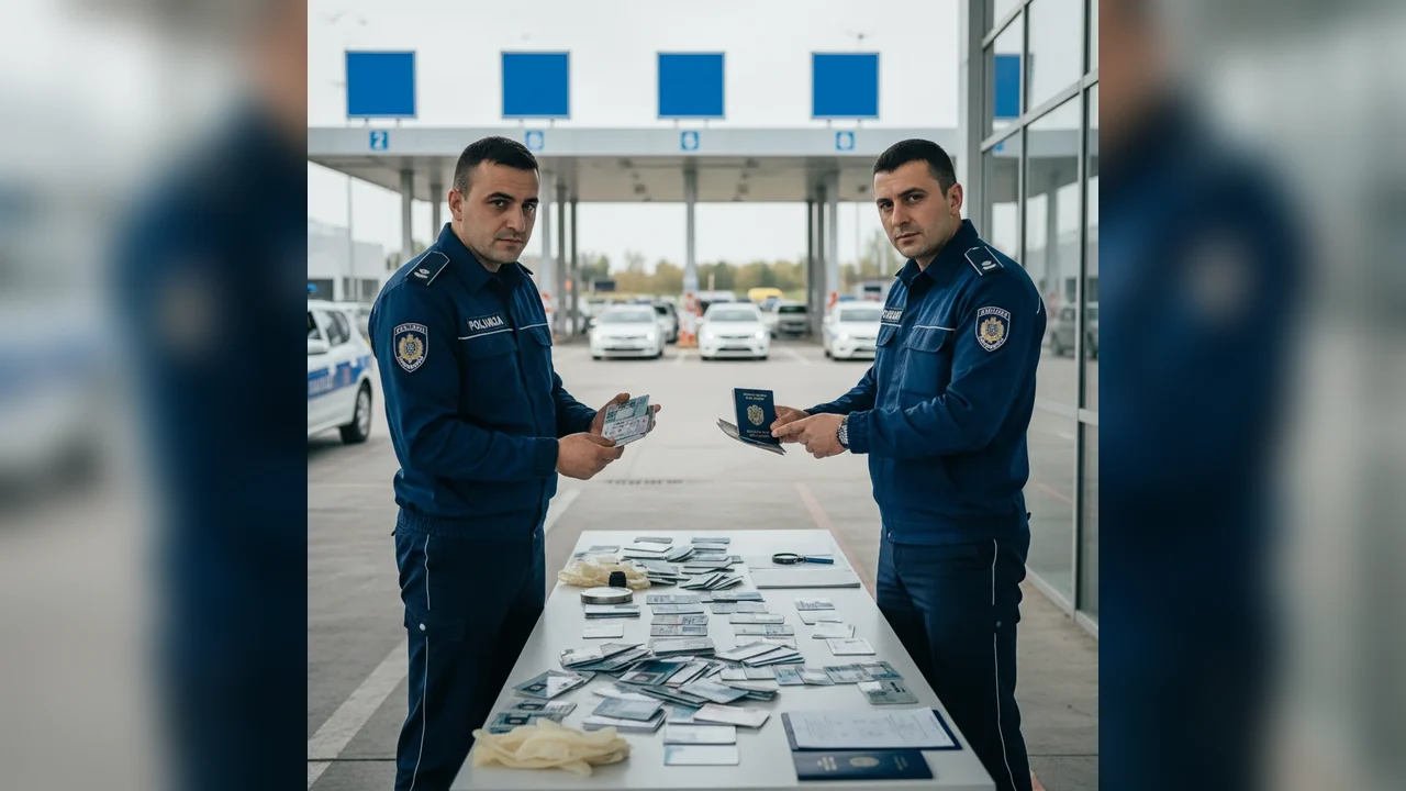 Polițiștii de frontieră descoperă permise false la Nădlac și Turnu