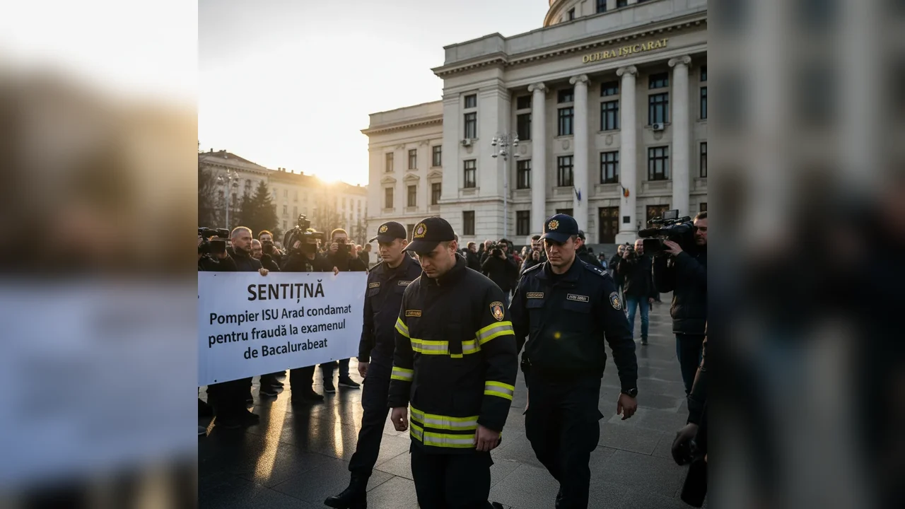Pompier din Arad, condamnat după folosirea unui dispozitiv audio‑video la examenul de Bacalaureat