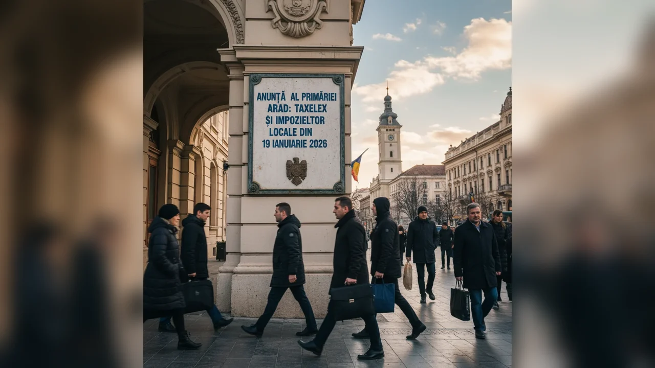 Primăria Arad anunță începerea plății taxelor și impozitelor locale din 19 ianuarie 2026