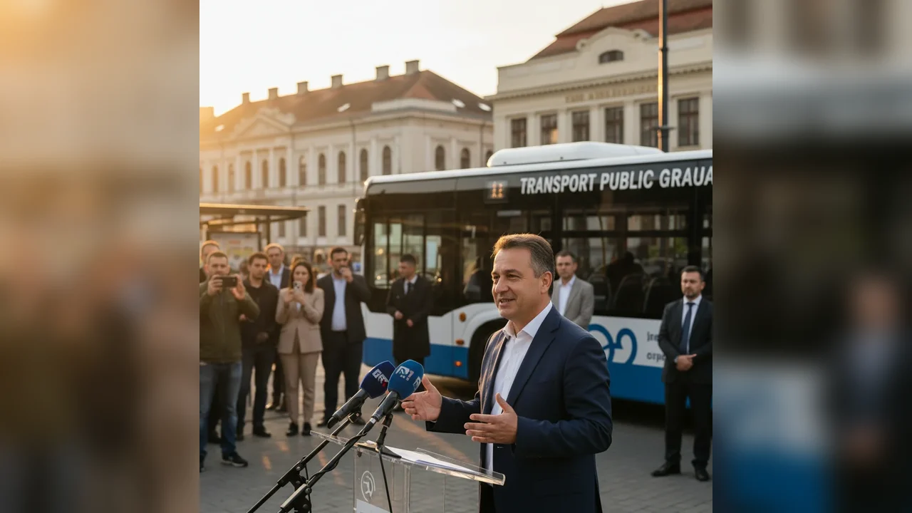 Primarul din Arad anunță intenția de a introduce transport public gratuit în municipiu