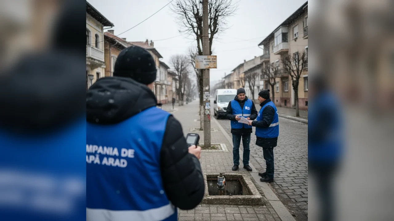 Program anunțat pentru citirea apometrelor în Arad, în perioada 5–17 ianuarie 2026