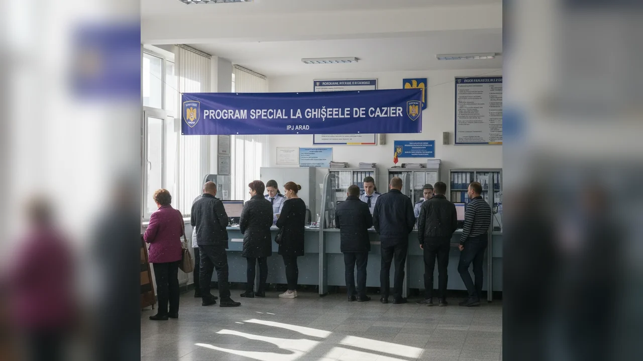 Program special la ghișeele de cazier din Arad în perioada sărbătorilor de iarnă