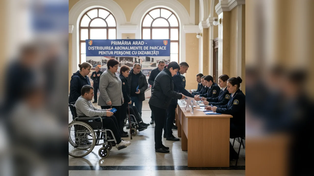 Programul de abonamente gratuite de parcare pentru persoanele cu dizabilități continuă la Arad