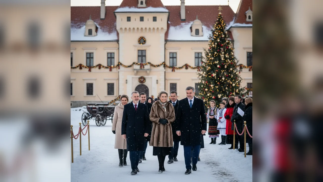 Programul Familiei Regale la Săvârșin, județul Arad, de Crăciun: târg, colinde și activități cu publicul