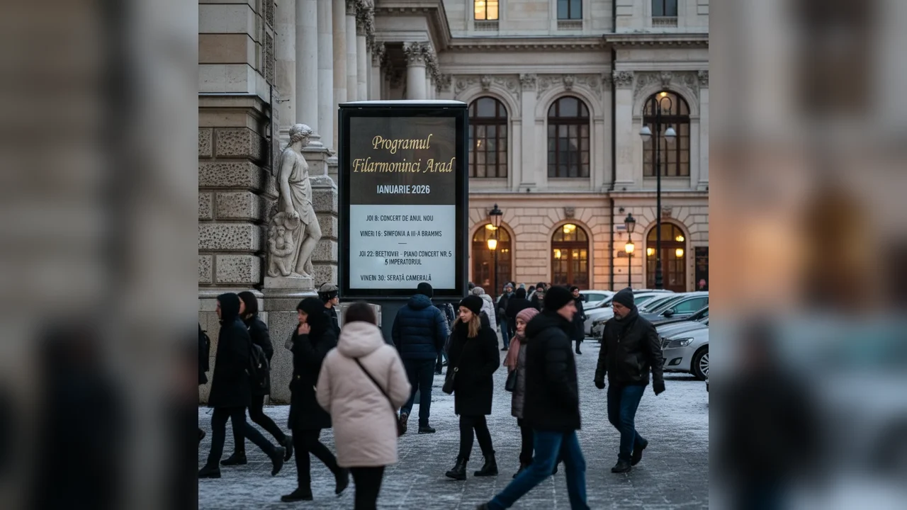 Programul Filarmonicii Arad pentru ianuarie 2026 aduce în prim-plan compozitori români