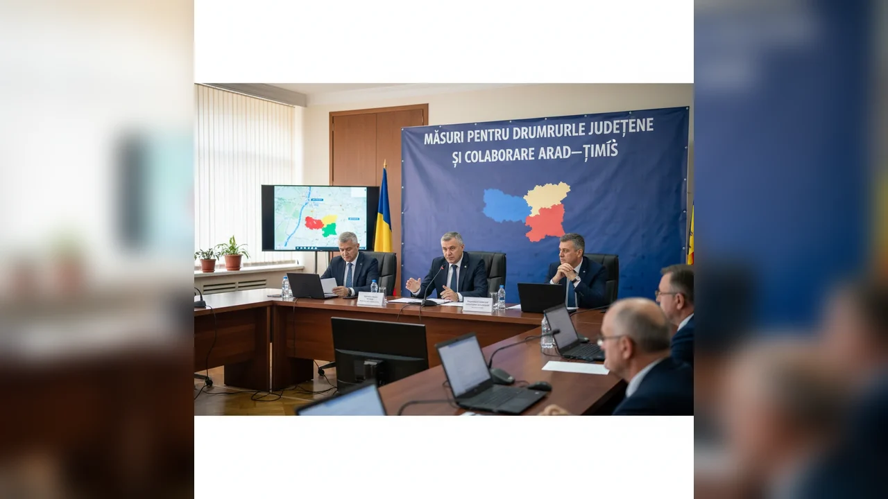 Proiecte rutiere în județul Arad și colaborare cu Timiș pentru modernizarea drumurilor