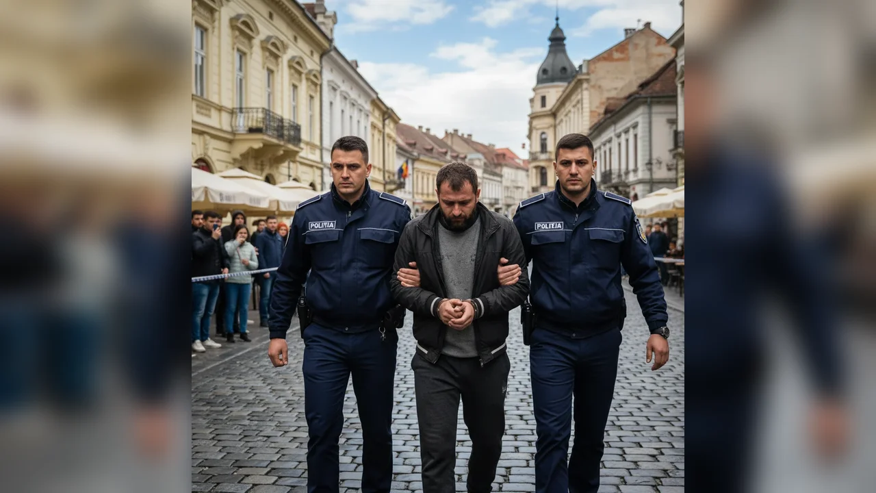 Recidivistul care a agresat o femeie în centrul Aradului, arestat preventiv de autorități