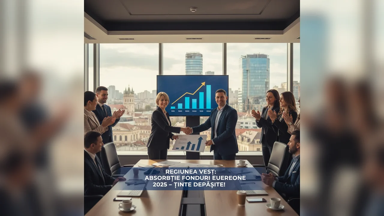 Regiunea Vest depășește țintele de absorbție a fondurilor UE pentru 2025, anunț al ADR Vest cu impact și în Arad