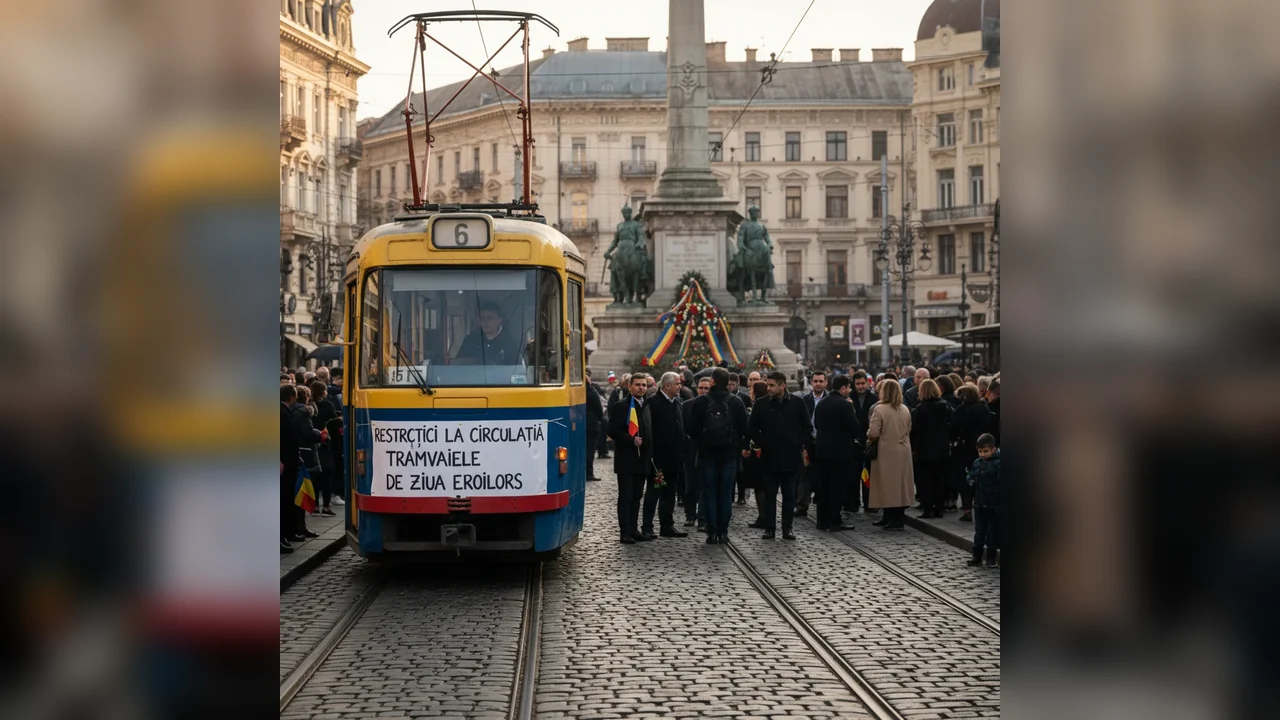 Restricții pentru tramvaie cu ocazia Zilei Eroilor