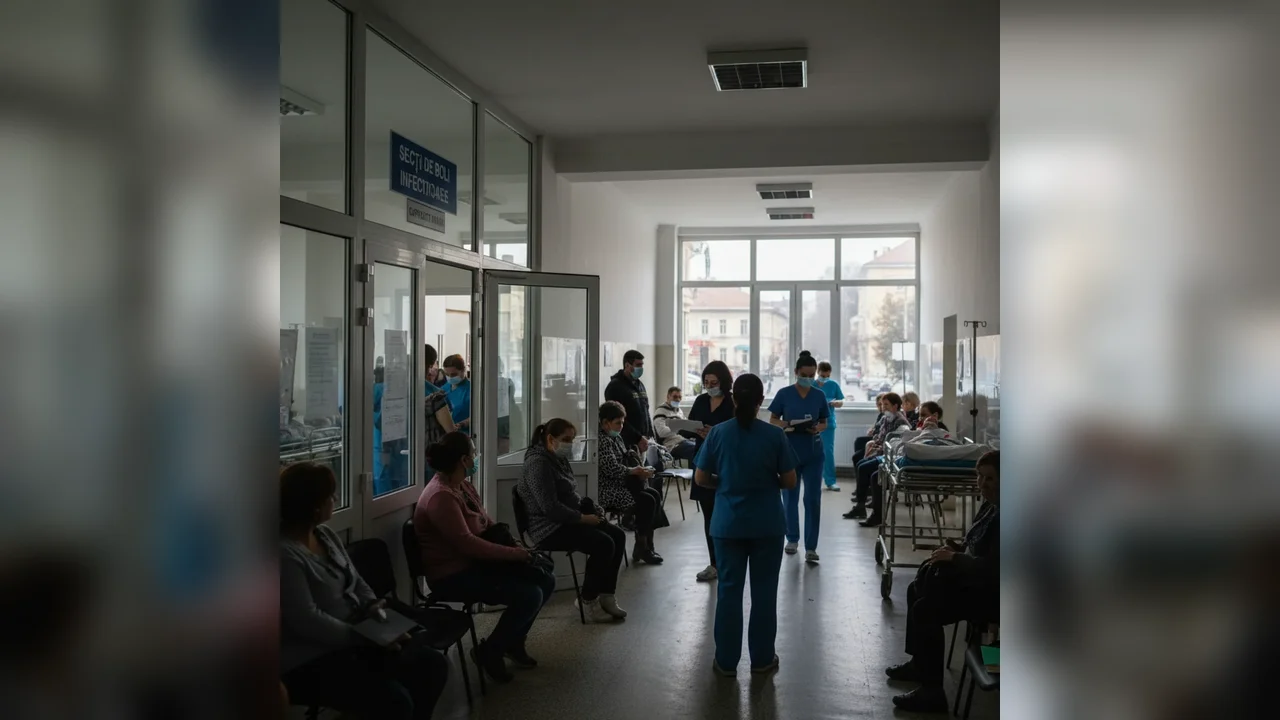 Secțiile de boli infecțioase din Arad se apropie de capacitate, cu peste o sută de pacienți internați