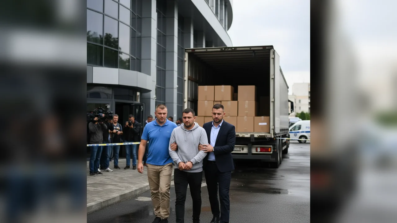 Șoferul camionului cu țigări de contrabandă în valoare de 6,7 milioane lei, plasat sub control judiciar în județul local
